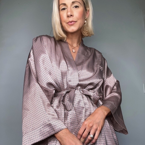 DIOR | Satin Silky Maxi Belted Robe - Picture 1 of 7